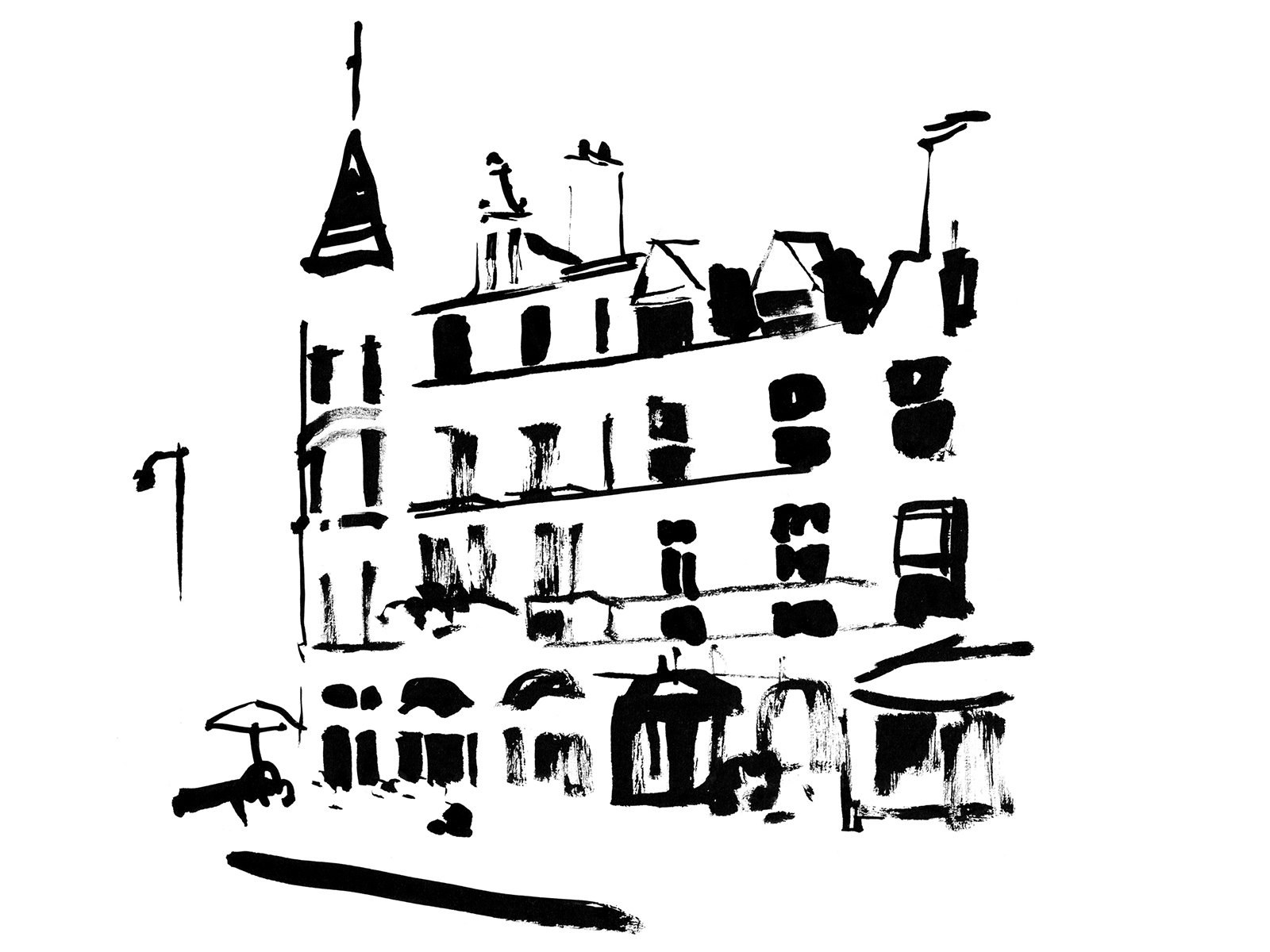 THE AUDLEY Pol Montserrat illustrations The Aduley is located in a terracota building from the 19th century. This emblematic place is reopening with a new restaurant and accommodation and I've produced a series of illustrations for brouchure that will be covering all the details new audley.