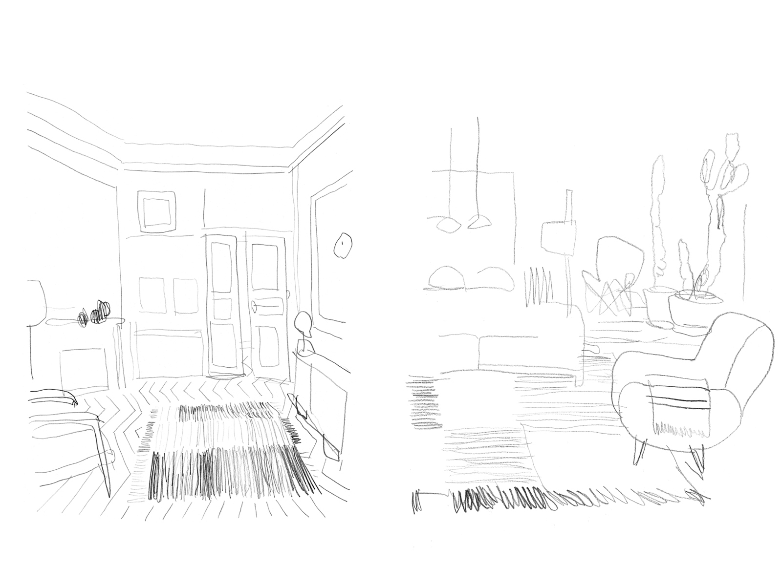 NANIMARQUINA 2018 Pol Montserrat illustrations A series of illustrations for the catalogue of Nanimarquina. The challenge was to develop a style that would provide calm moments in a catalogue full of photos while being consisten with the aesthetic values and tone of the brand.