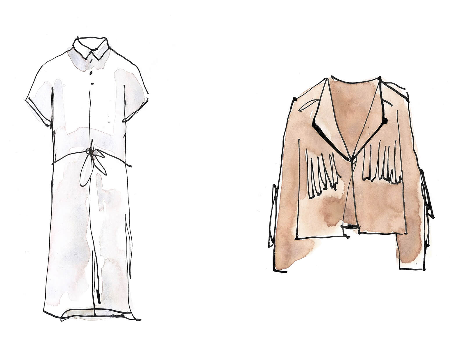 STRADIVARIUS Pol Montserrat illustrations. Illustrations for a product catalogue for Stradivarius. The illustration are not realistic and work by contrast with the photographies, helping to communicate the general mood and tone of the campaign.